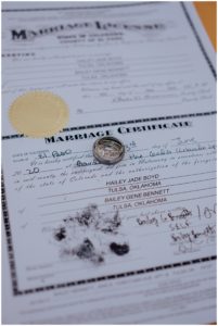 marriage license example 