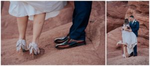 elopement details shoes